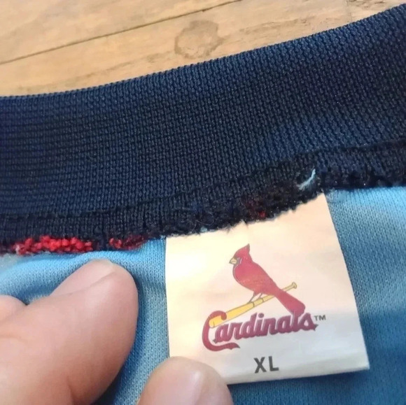 St Louis Cardinals SGA Retro MLB Jersey Blue Size XL - Picture 6 of 9
